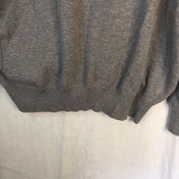 Grey with Sequins V Neck Cardigan Sweater Torrid Size 1 Cotton - Picture 12 of 12